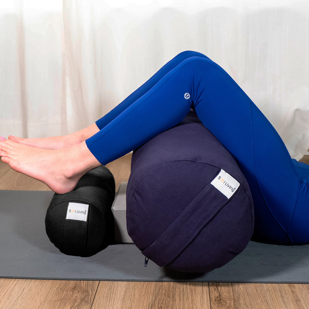Bolster Pillow – Mini Cylindrical Yoga & Meditation Cushion (14