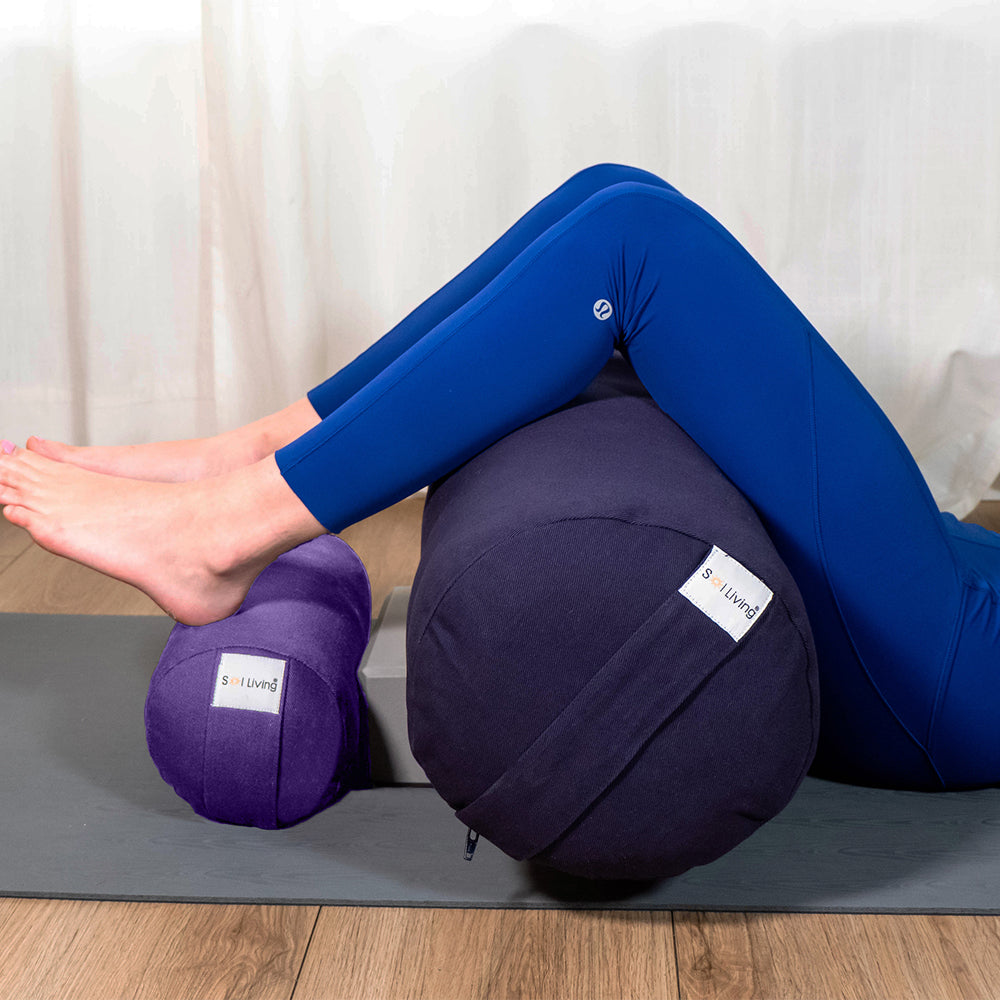 Bolster Pillow – Mini Cylindrical Yoga & Meditation Cushion (14