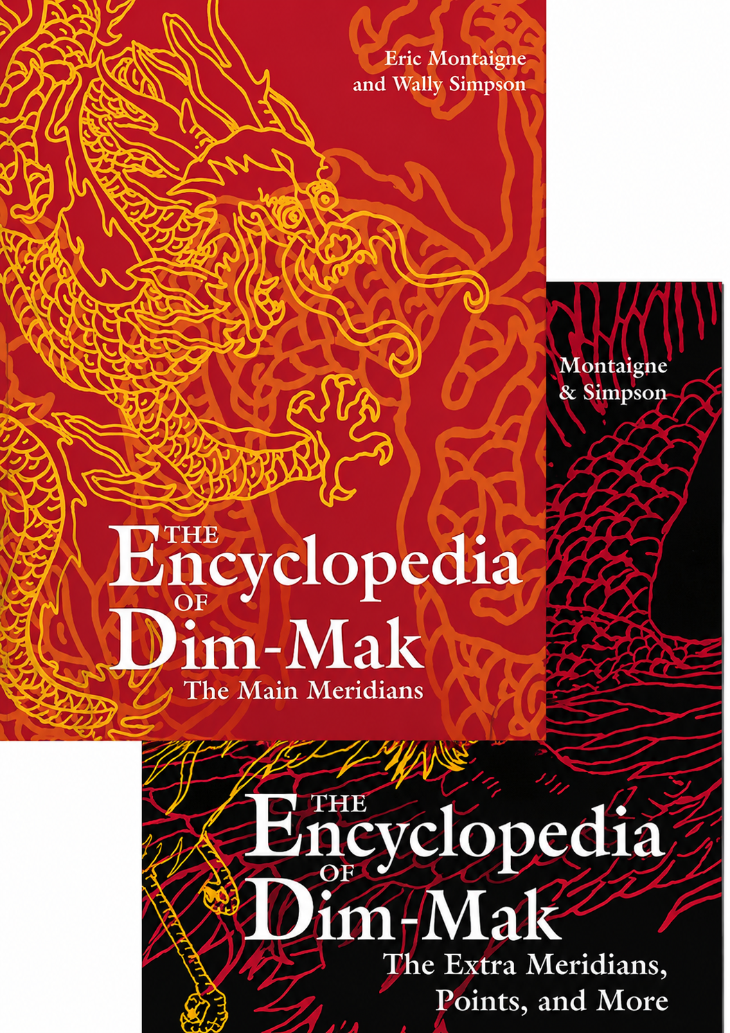 Encyclopedia of Dim Mak 2 Book Set by Erle Montaigue (Hardcover)(1st Edition) (Preowned)