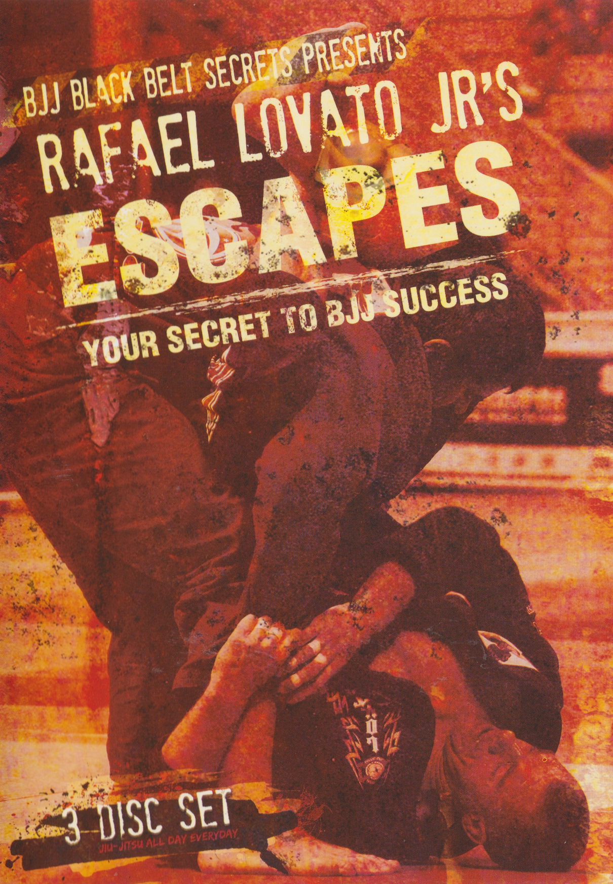 Escapes: Your Secret to BJJ Success 3 DVD Set by Rafael Lovato Jr (Preowned)