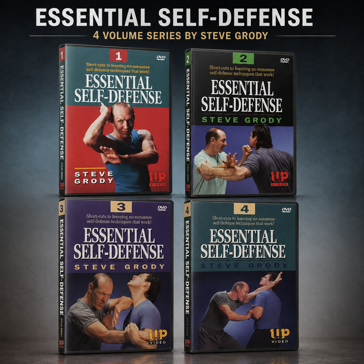 Essential Self Defense 4 DVD Set by Steve Grody