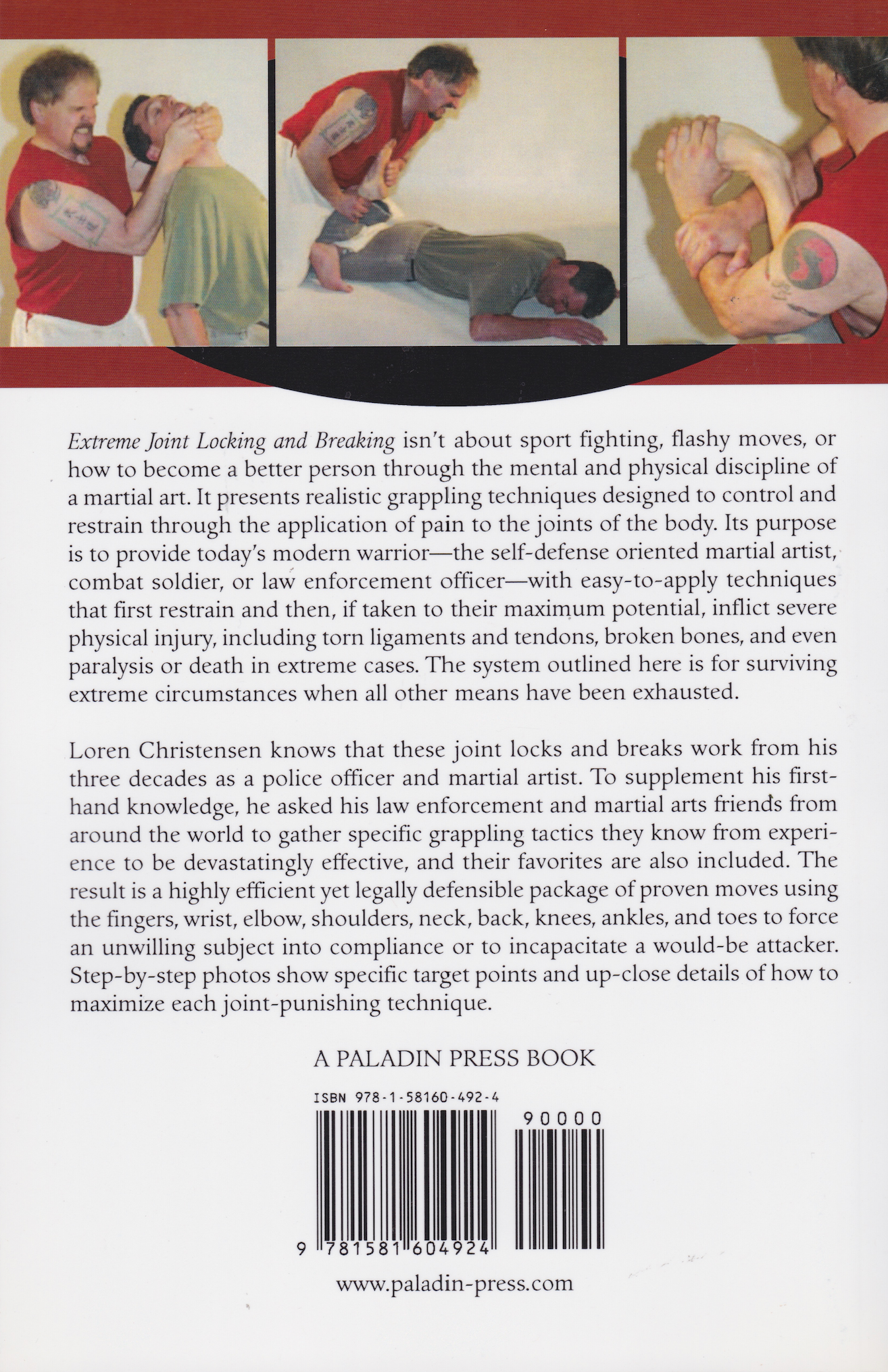 Extreme Joint Locking and Breaking: Restraint and Submission Techniques for the Street Book by Loren Christensen
