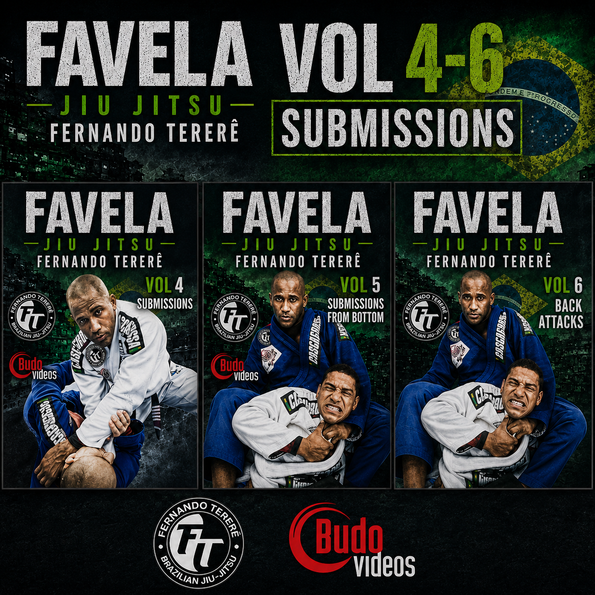 Favela Jiu JItsu Vol 4-6 Submissions (On Demand)