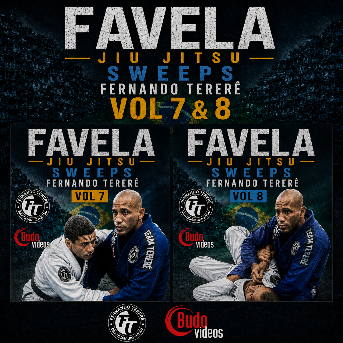 Favela Jiu Jitsu Vol 7 & 8 Sweeps (On Demand)