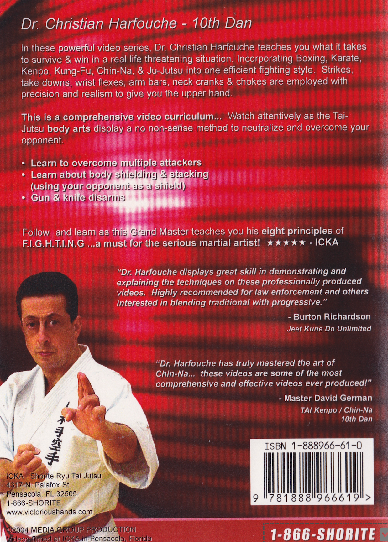 Fighting Chin-Na DVD 1 by Christian Harfouche (Preowned)