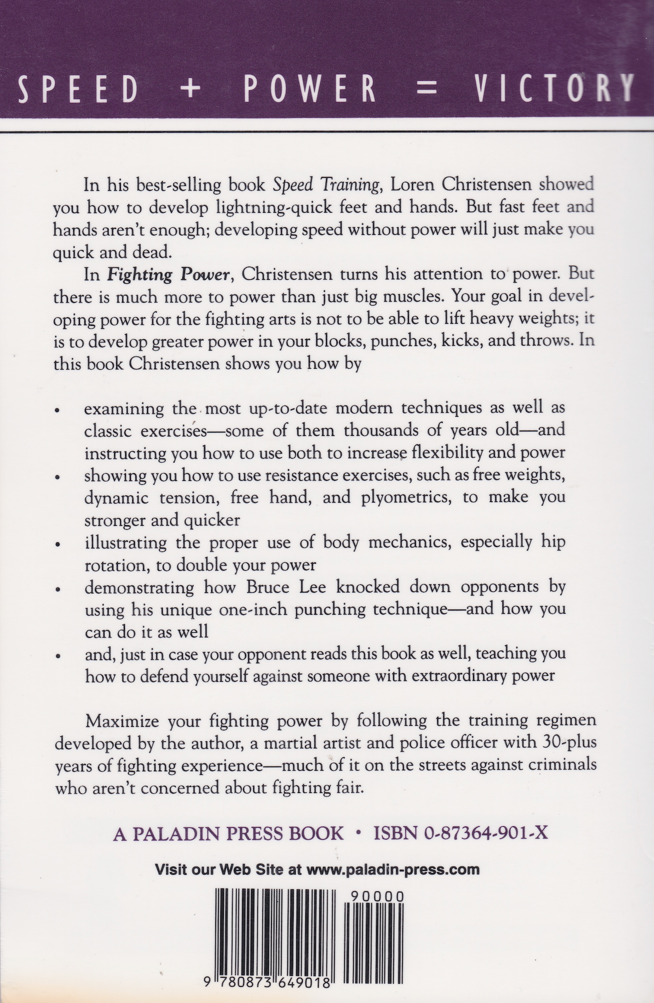 Fighting Power: How to Develop Explosive Punches, Kicks, Blocks, and Grappling Book by Loren Christenson (Preowned)
