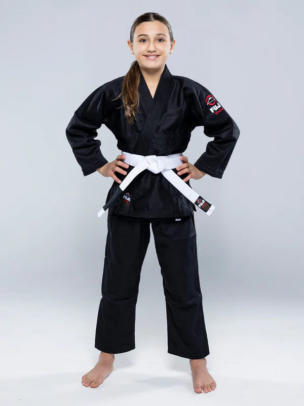 Fuji Childrens BJJ Uniform - Black with Belt
