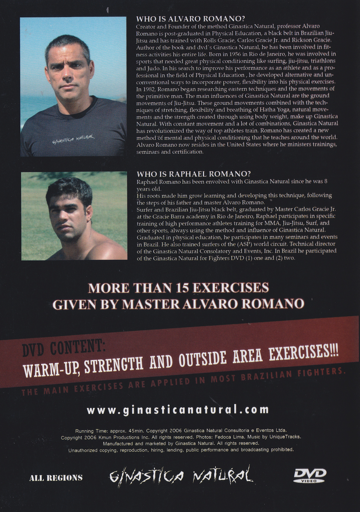Ginastica Natural for Fighters DVD Vol 1 by Alvaro Romano