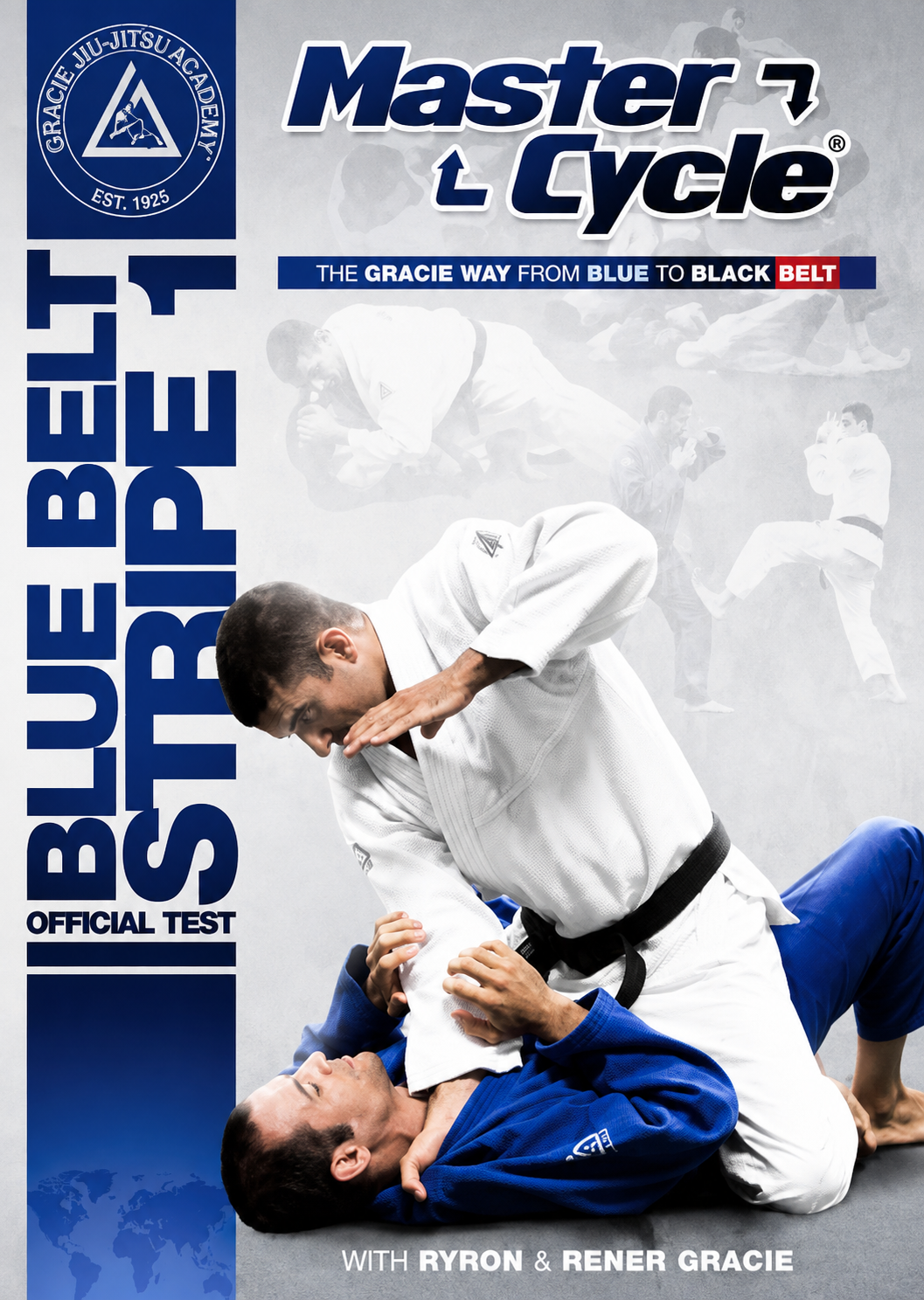 Gracie Academy Master Cycle Blue Belt Stripe 1 DVD Official Test