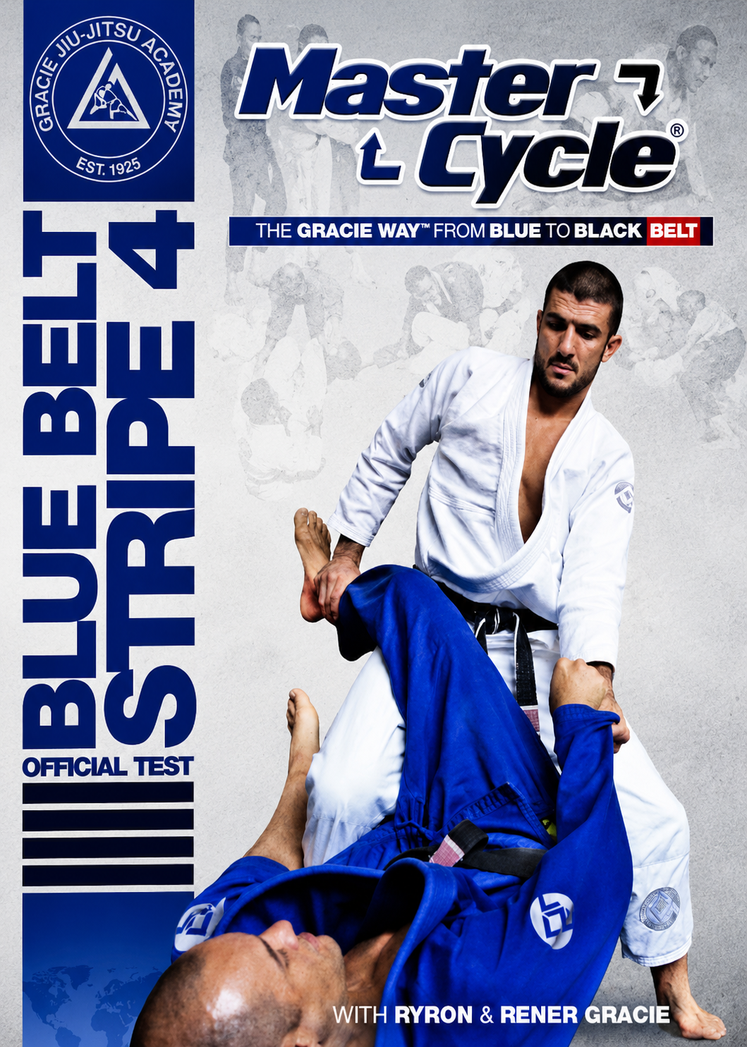Gracie Academy Master Cycle Blue Belt Stripe 4 DVD Official Test