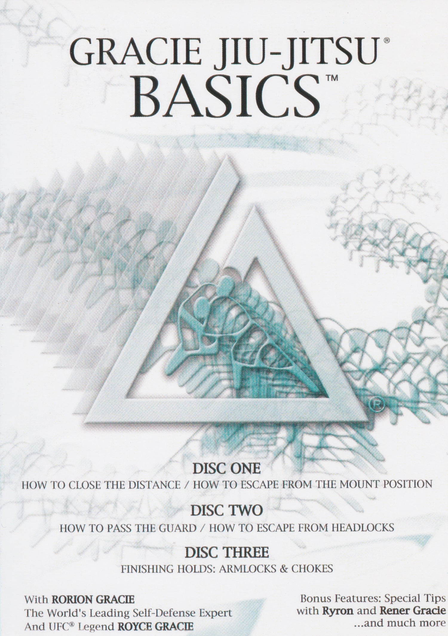Gracie Jiu-Jitsu Basics 3 DVD Set with Rorion & Royce Gracie (Preowned)