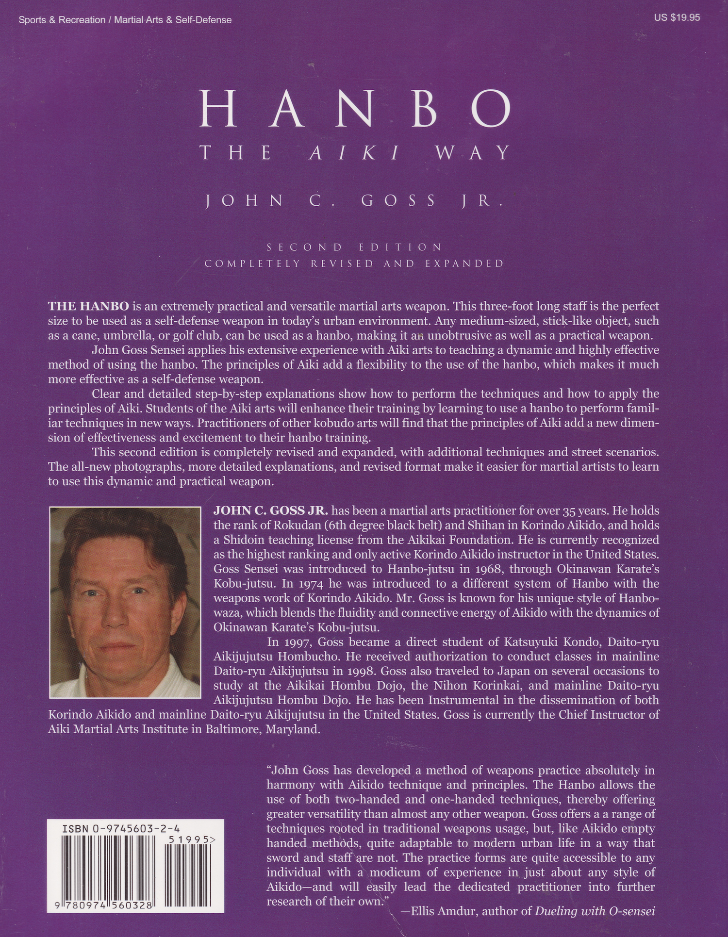 Hanbo: The Aiki Way, Revised & Expanded Book by John Goss Jr (Preowned)
