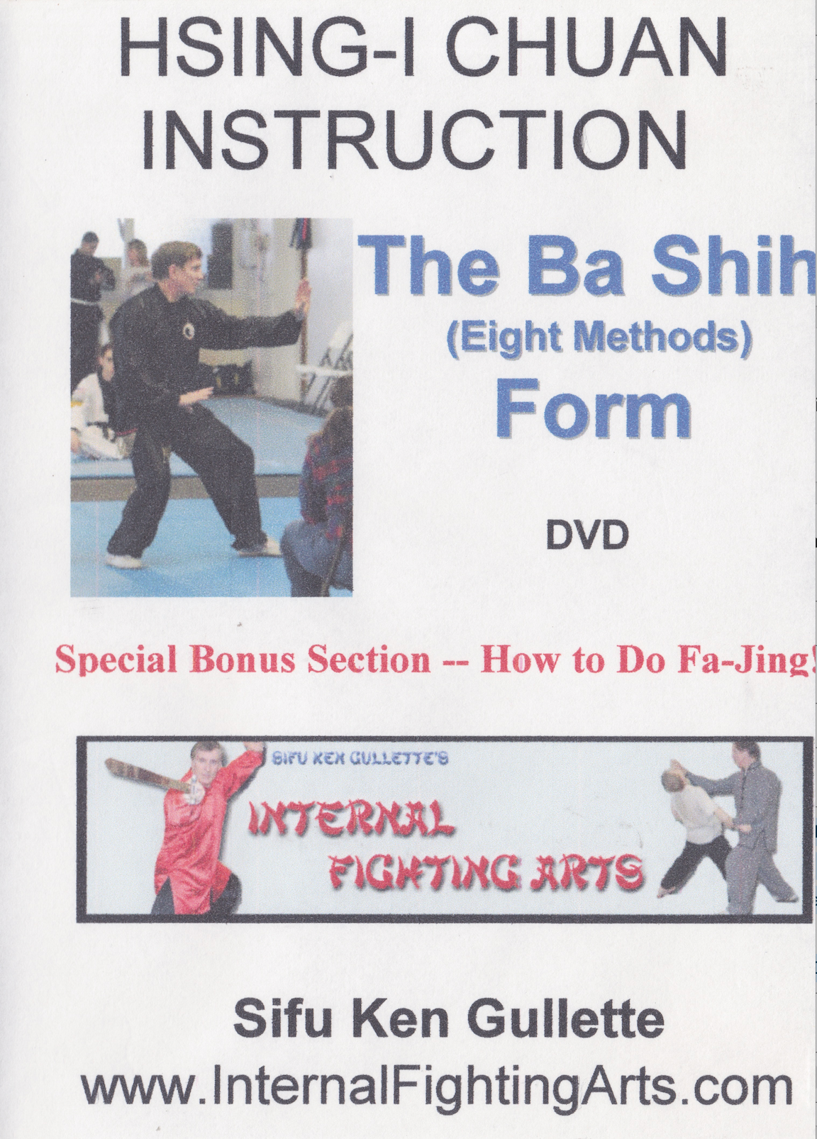 Hsing-I Chuan The Ba Shih (Eight Methods) Form DVD by Ken Gullette (Preowned)