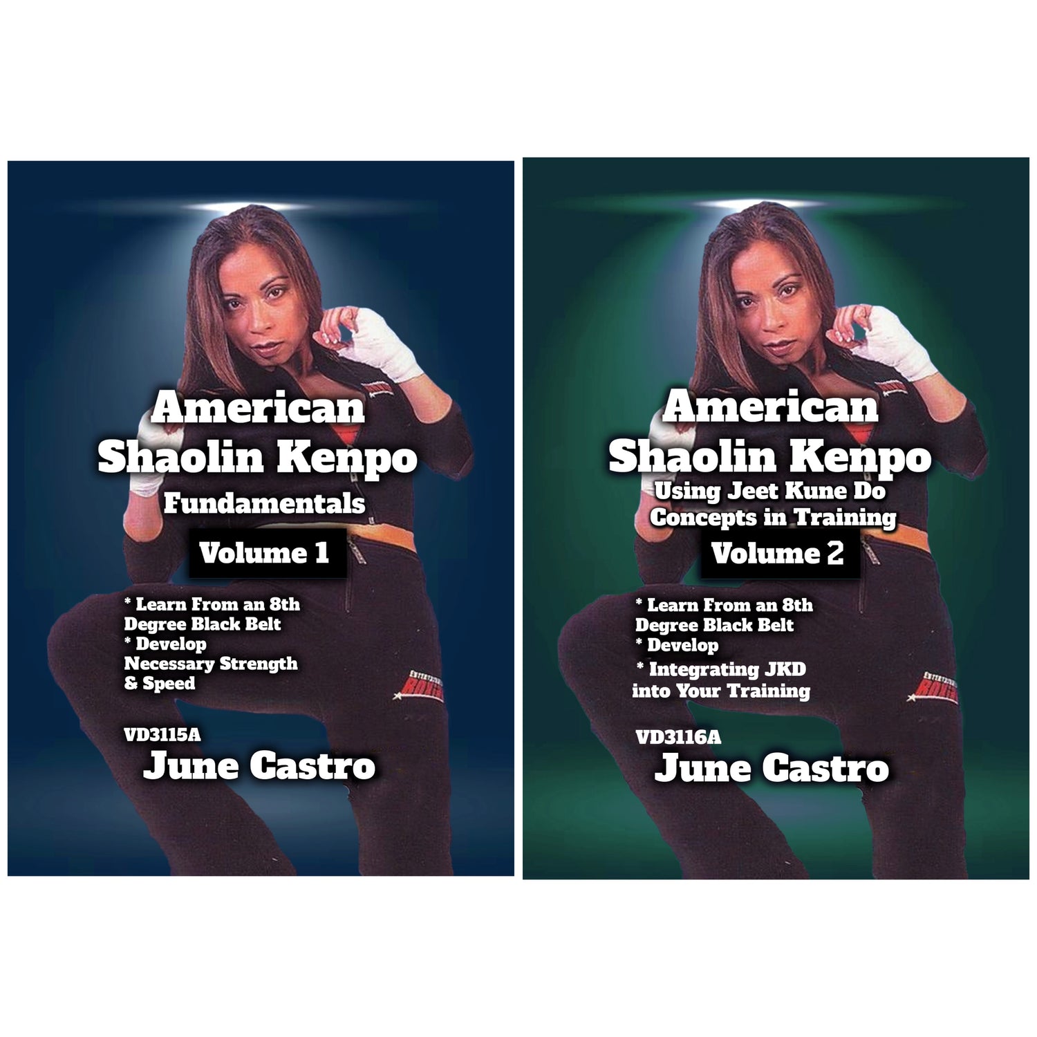 American Shaolin Kenpo 2 DVD Set by June Castro