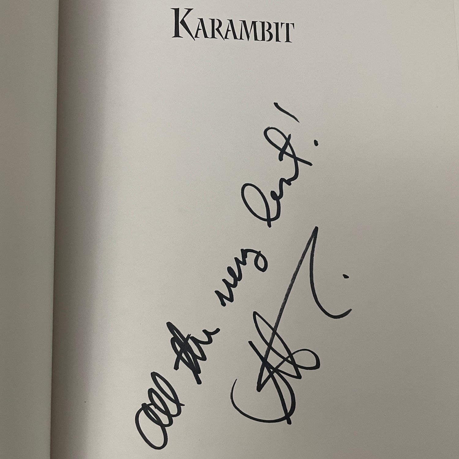 Karambit Exotic Weapon of Indonesian Archipelago Book by Steve Tarani (SIGNED)