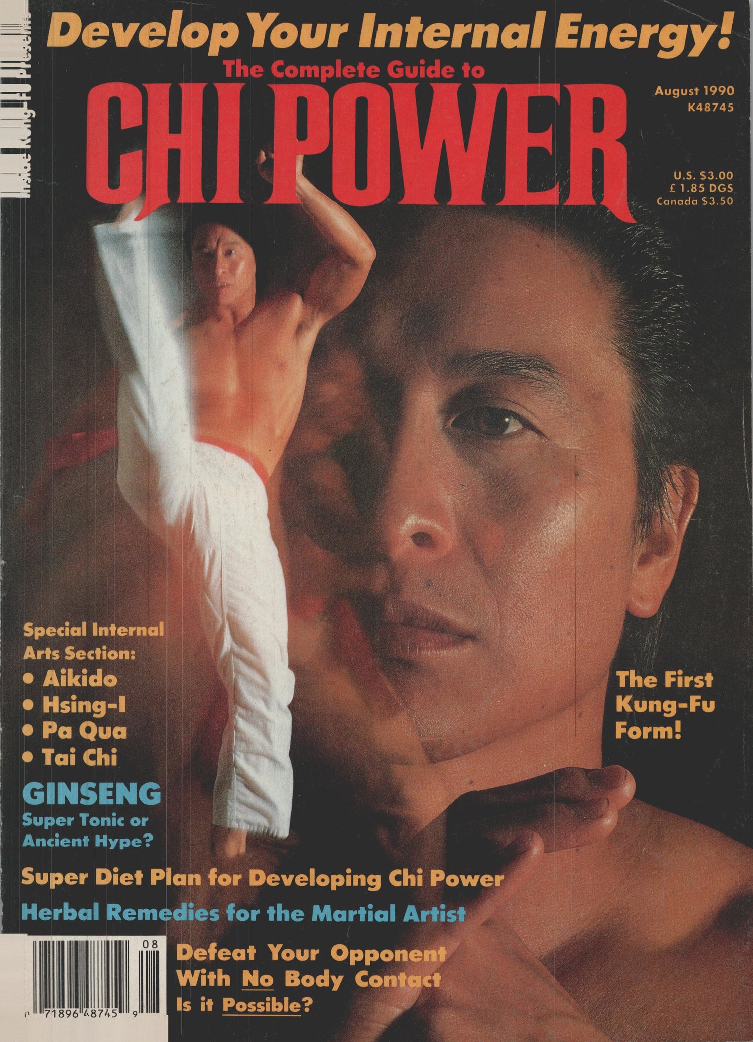 Inside Kung Fu Presents Complete Guide to Chi Power Magazine Aug 1990 (E-Book)
