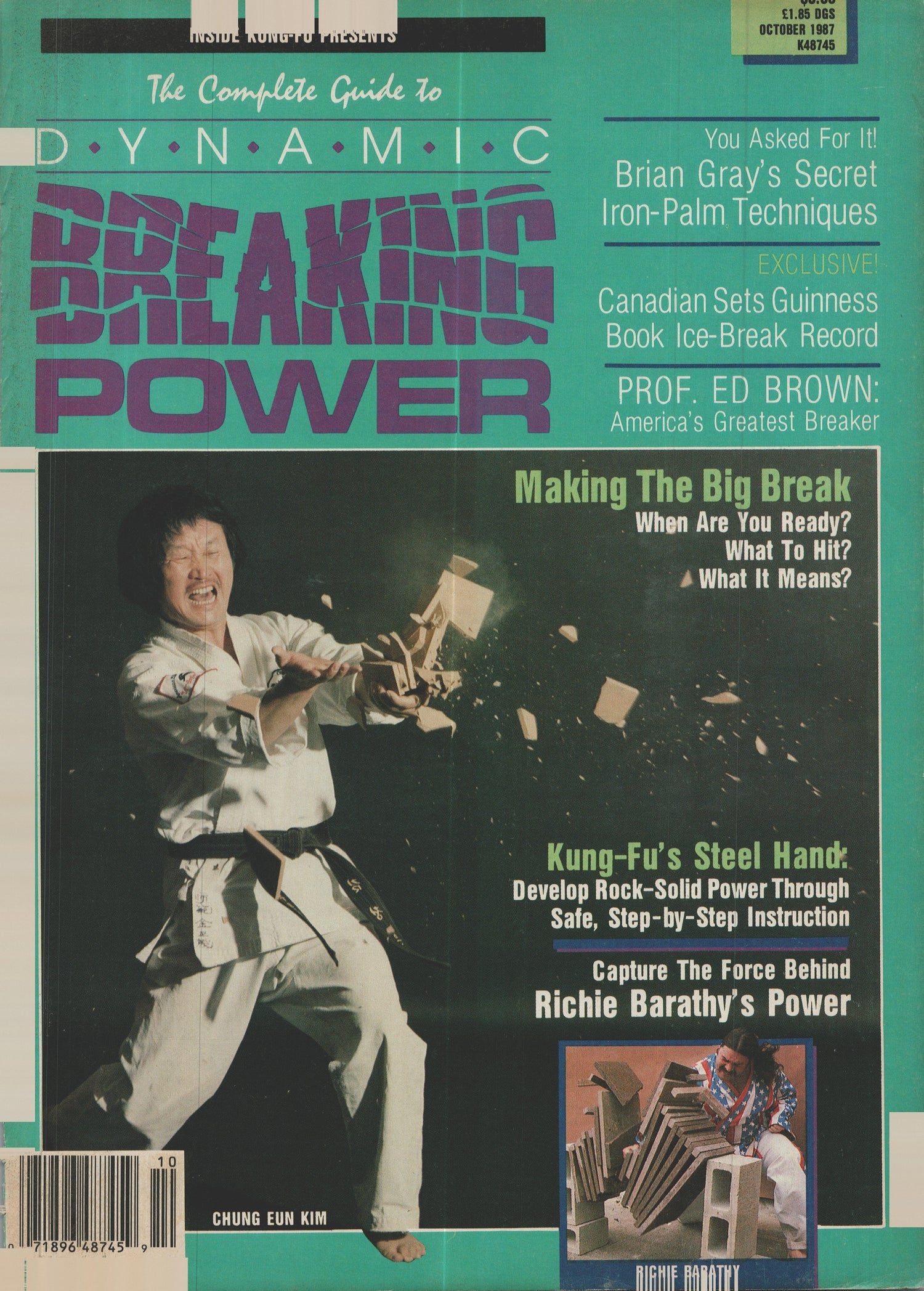 Inside Kung Fu Presents Dynamic Breaking Power Magazine Oct 1987 (E-Book)