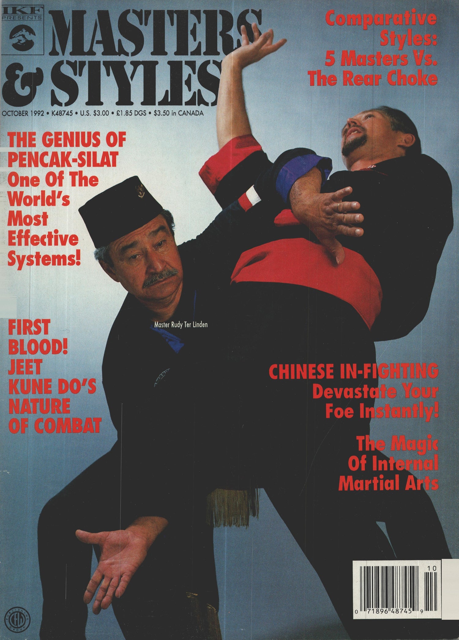 Inside Kung Fu Presents Masters & Styles Magazine Oct 1992 (E-Book)