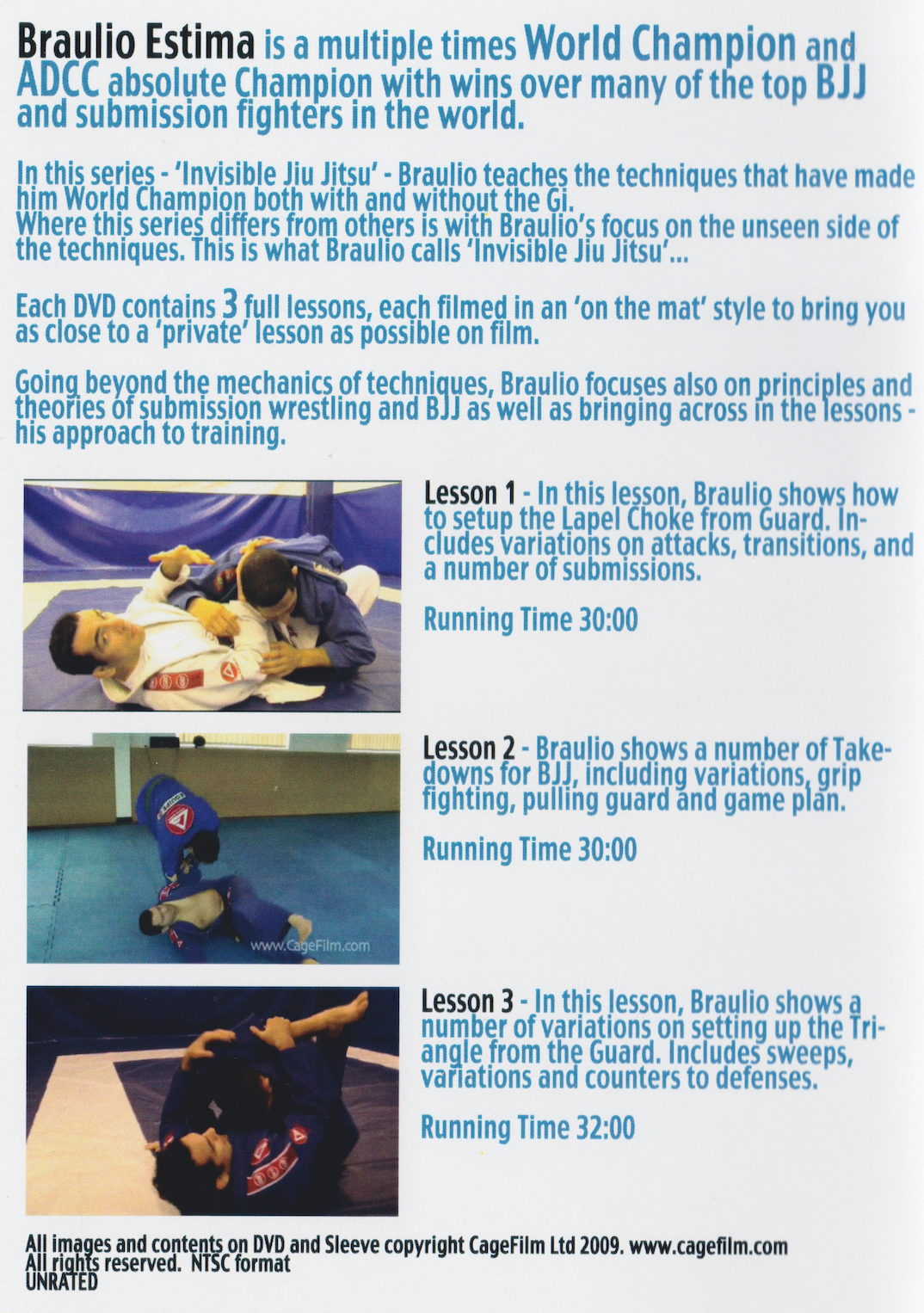 Invisible Jiu Jitsu: Attacks Vol 2 DVD by Braulio Estima (Preowned)