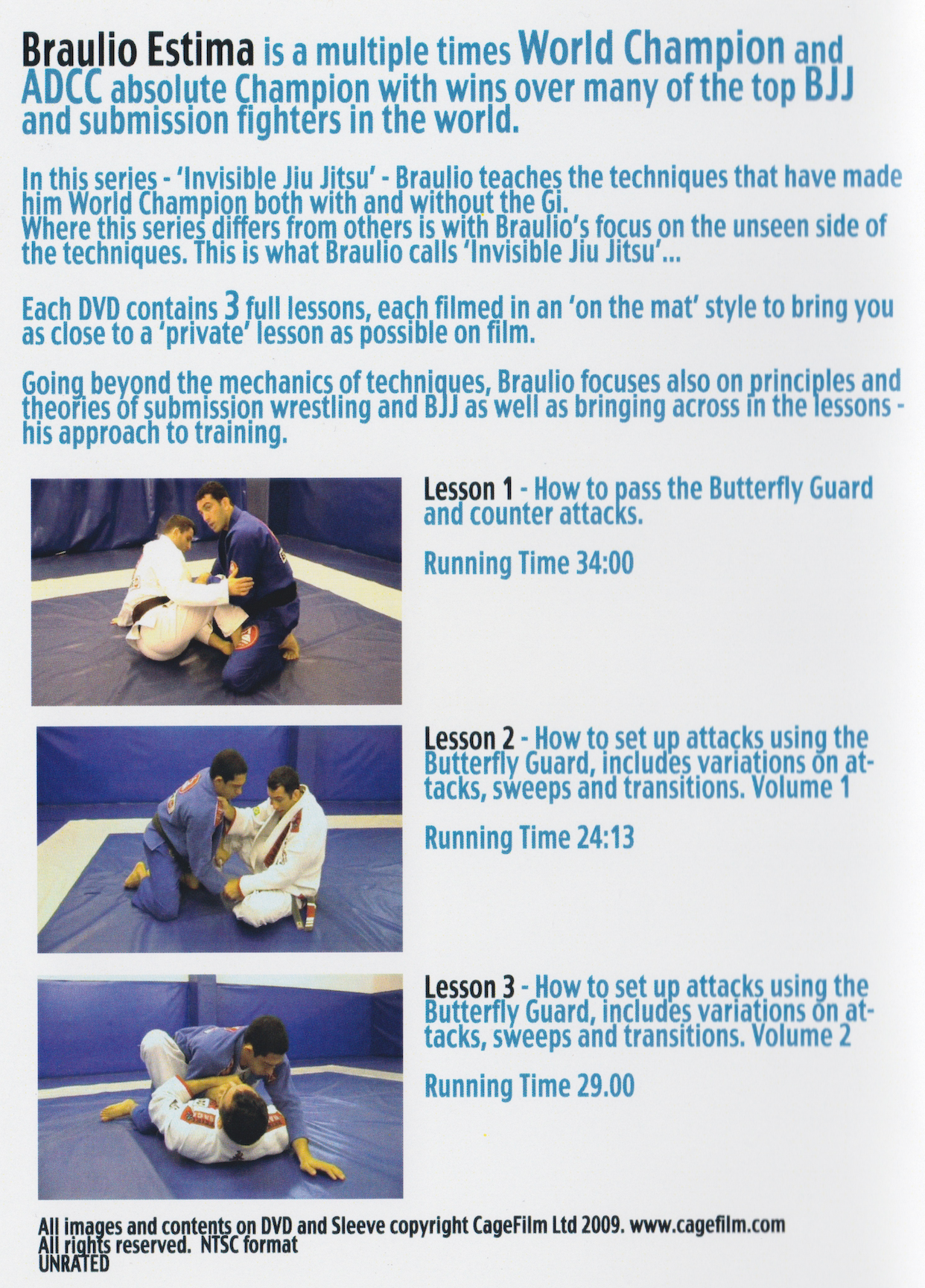 Invisible Jiu Jitsu: Butterfly Guard DVD by Braulio Estima (Preowned)