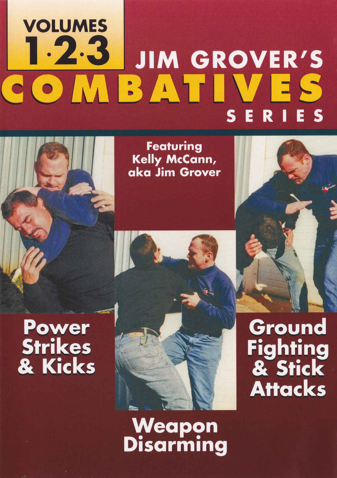 Jim Grover's Combatives Series 3 DVD Set by Kelly McCann aka Jim Grover (Preowned)