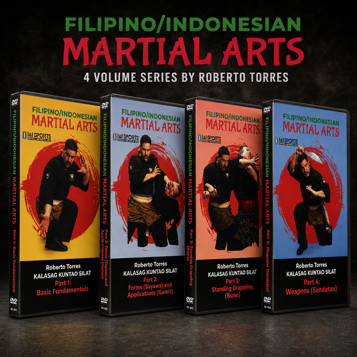 Kalasag Kuntao Silat 4 DVD Set by Roberto Torres