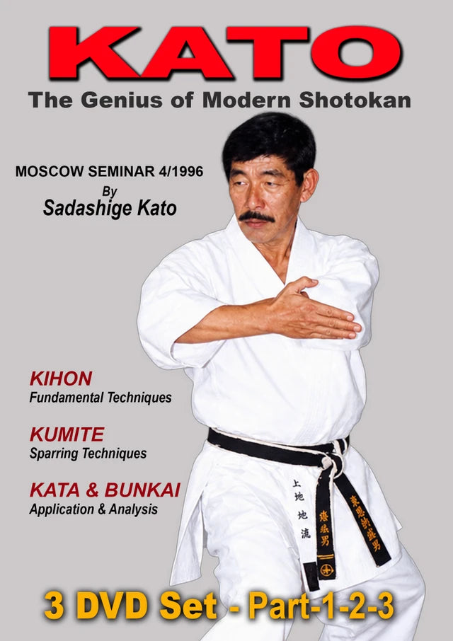 Kato the Genius of Modern Shotokan 3 DVD Set Part 1-3 by Sadashige Kato
