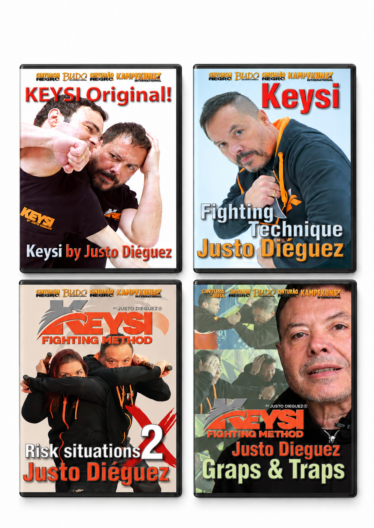 Keysi Self Defense 4 DVD Set with Justo Dieguez