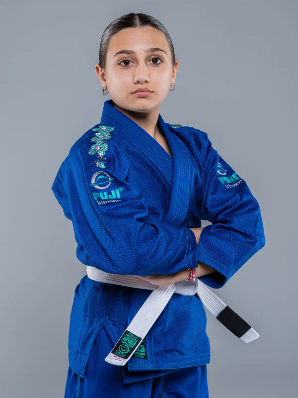 Kid's Blue Blossom BJJ Gi by Fuji with Belt