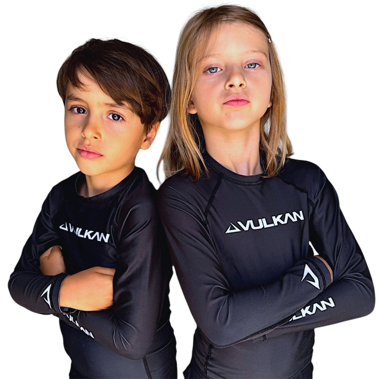 Kids BLACKSHIELD Rashguard Long/Sleeve BLACK by Vulkan
