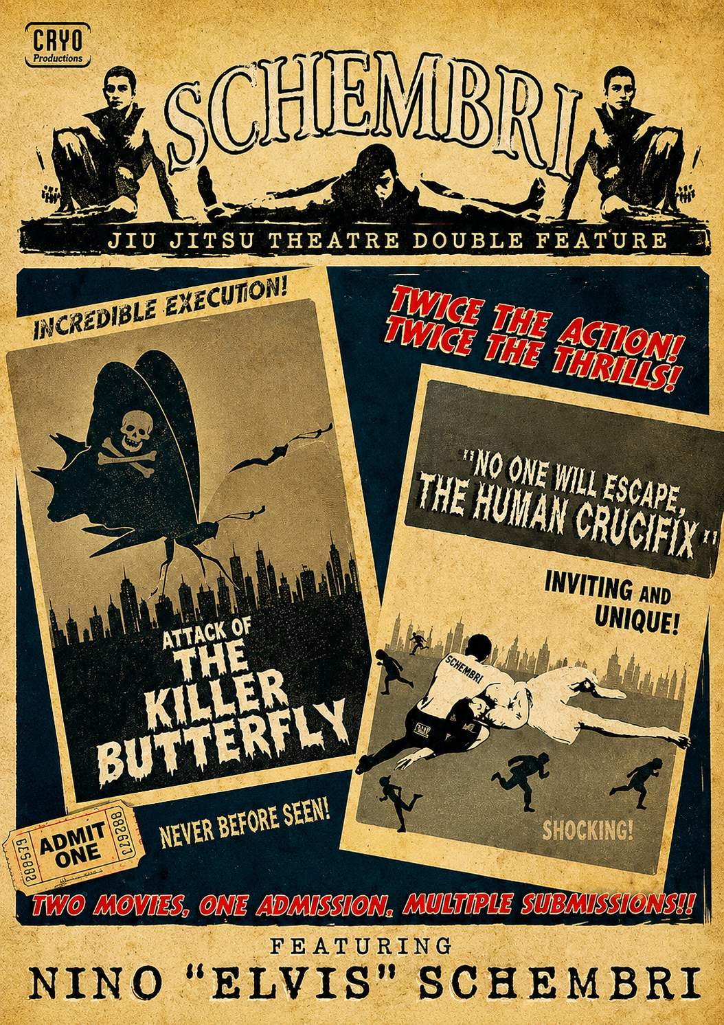 Killer Butterfly & Human Crucifix 3 DVD Set by Nino Schembri