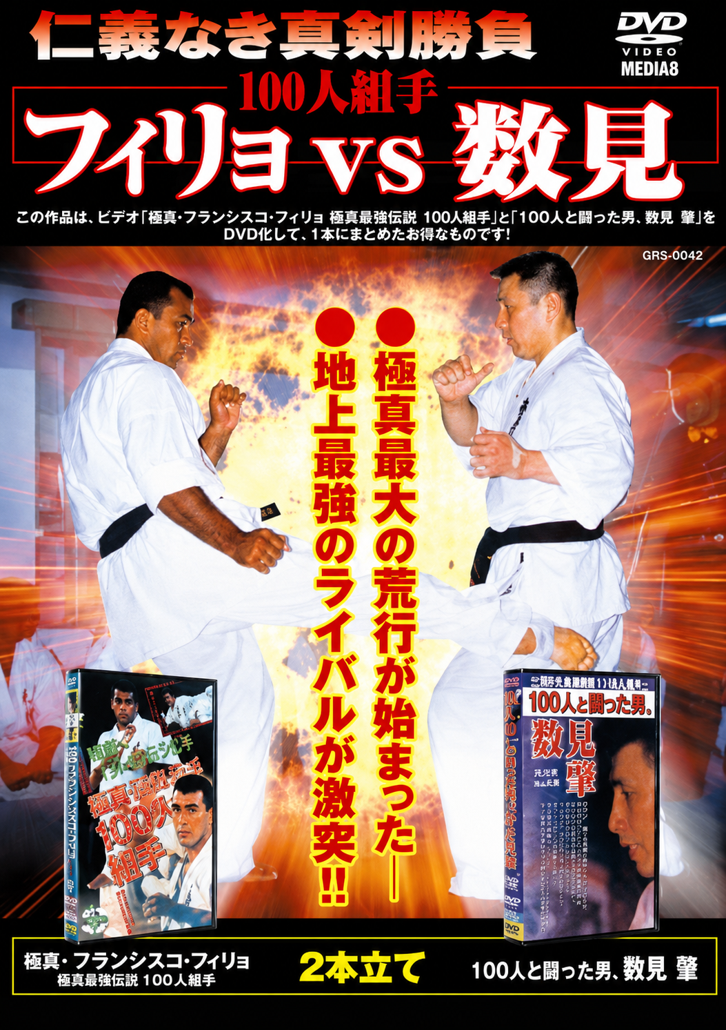 Kyokushin 100 Man Tournament DVD with Hajime Kazumi & Francisco Filho (Preowned)
