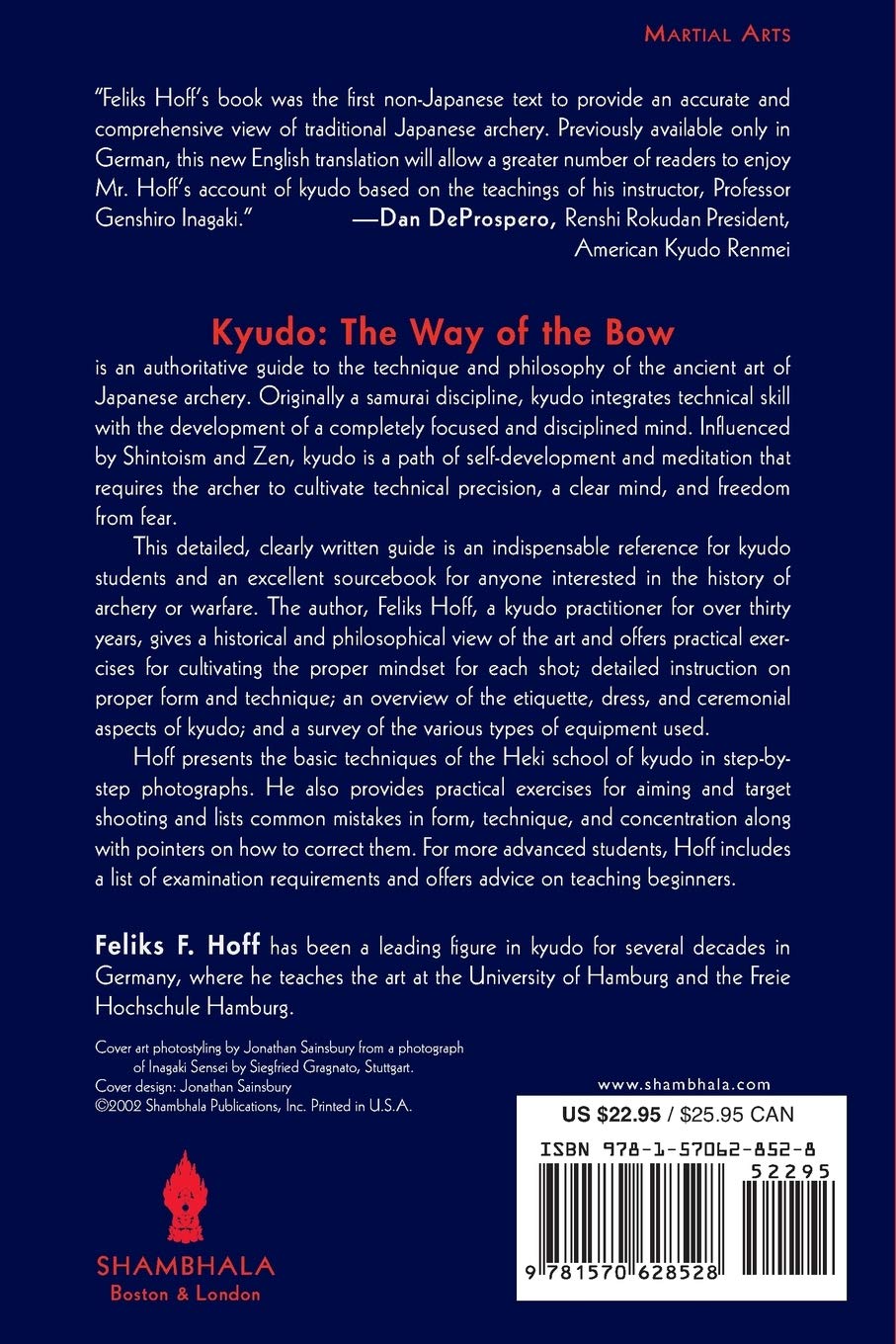 Kyudo: The Way of the Bow Book by Feliks Hoff