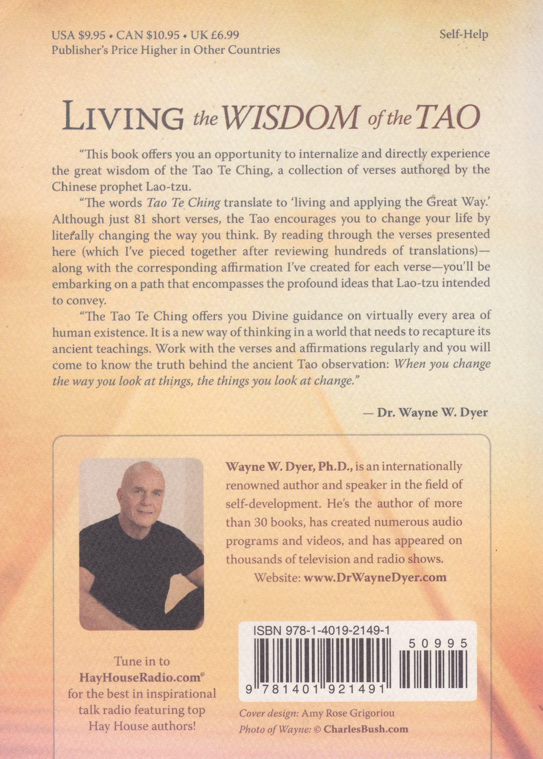 Living the Wisdom of the Tao: The Complete Tao Te Ching & Affirmations Book by Wayne Dyer