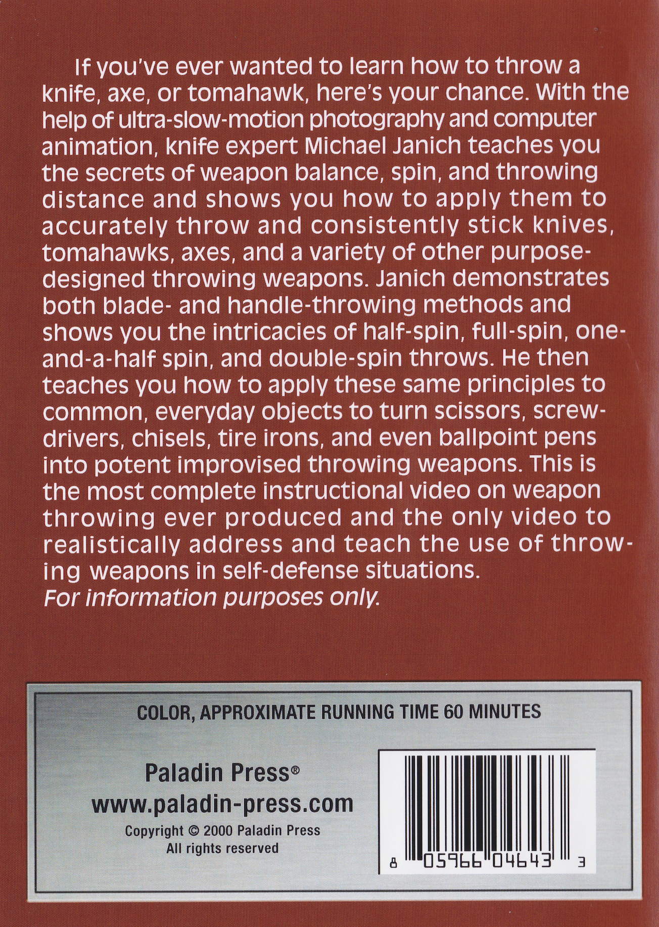 Making it Stick DVD by Michael Janich