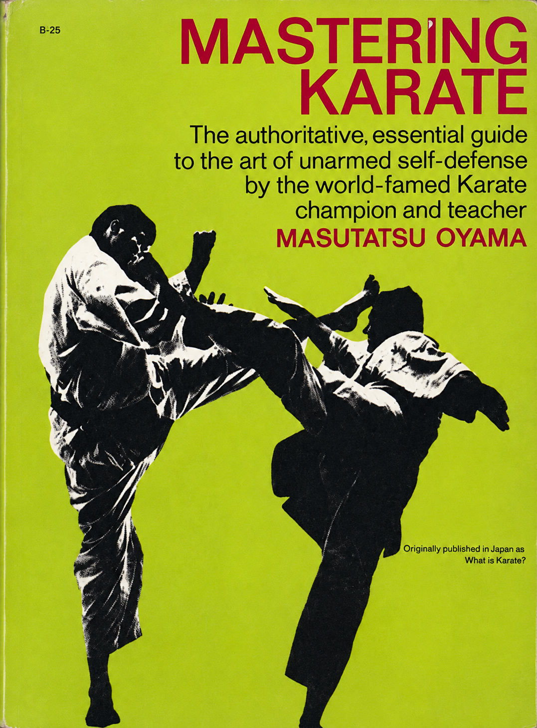 Mastering Karate Book by Mas Oyama (Preowned)
