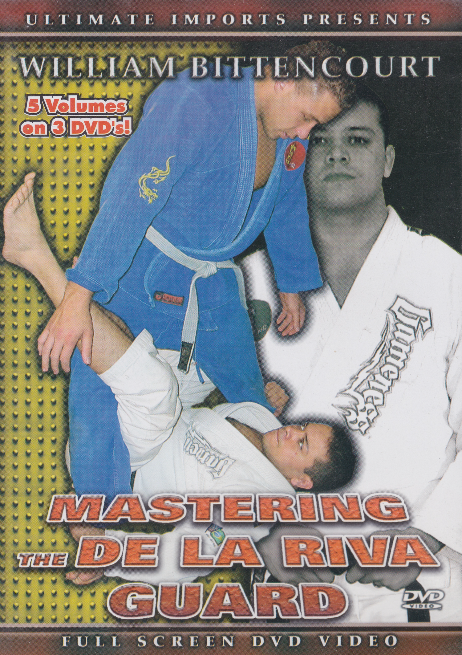 Mastering the De La Riva Guard 3 DVD Set by William Bittencourt (Preowned)