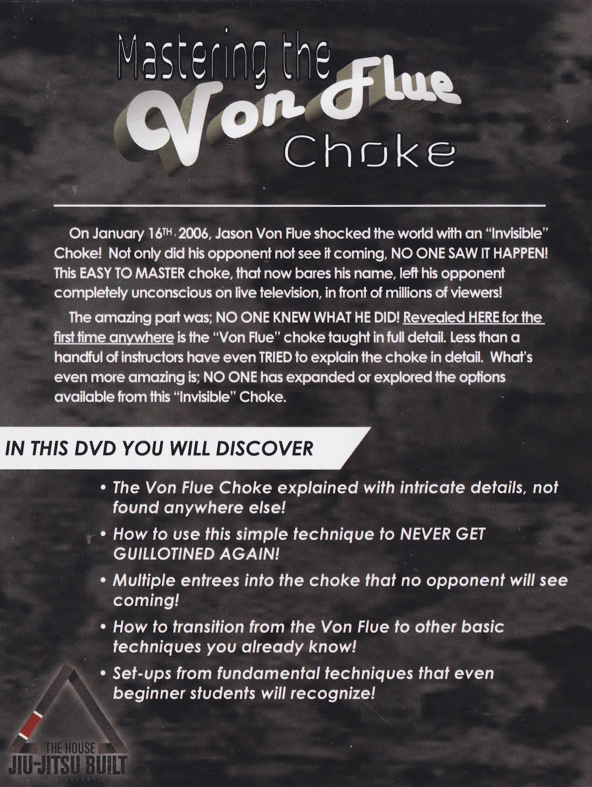 Dominando el DVD Von Flue Choke de James Clingerman