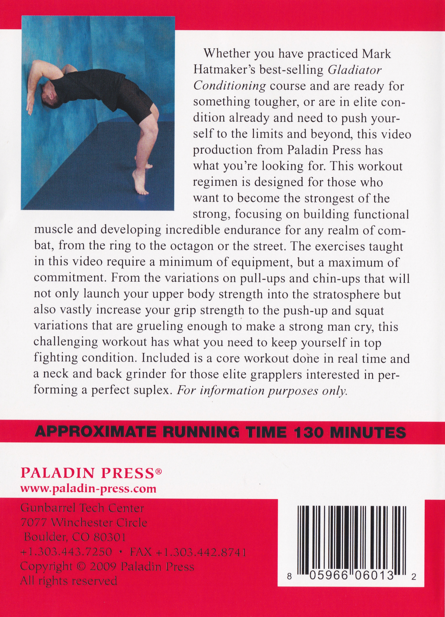 Mega-Gladiator Conditioning The Next Level of Combat Fitness 2 DVD Set by Mark Hatmaker