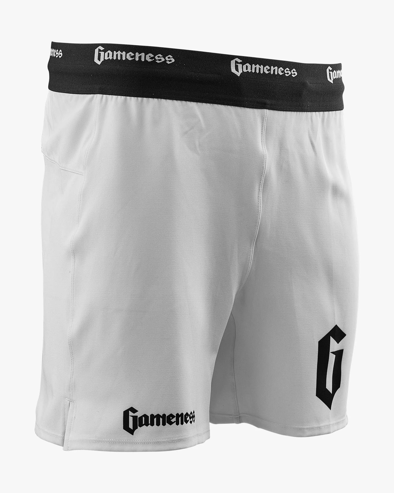 Men's Lined Pro Grappling Short by Gameness (White)