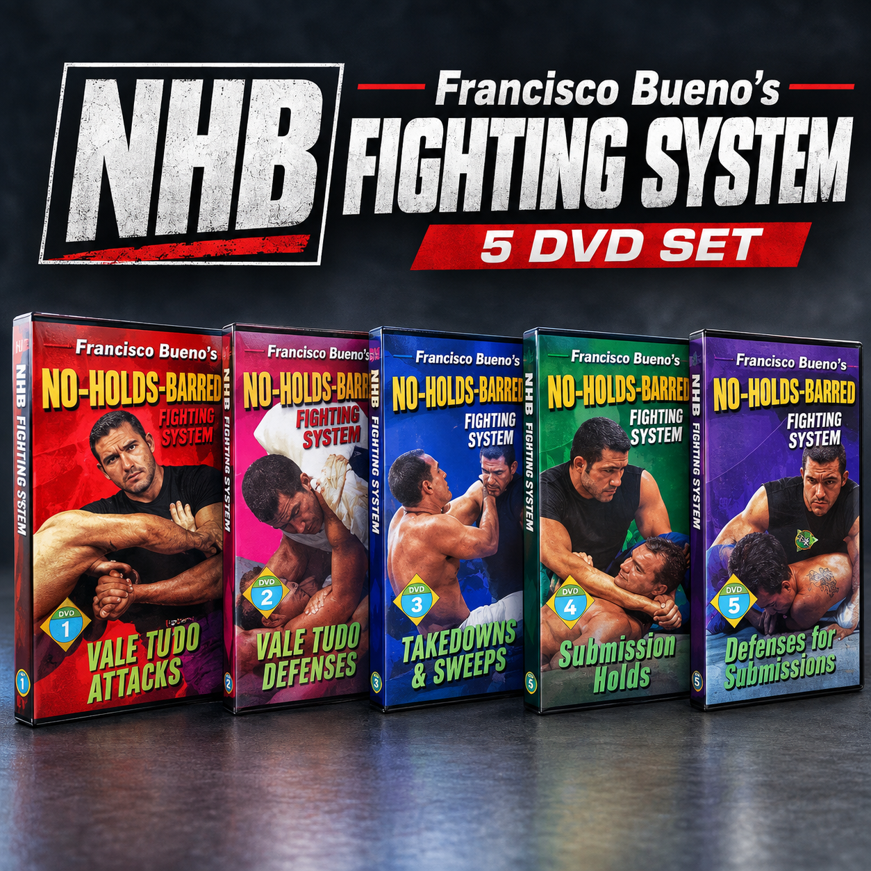 NHB Fighting System 5 DVD Set by Francisco Bueno