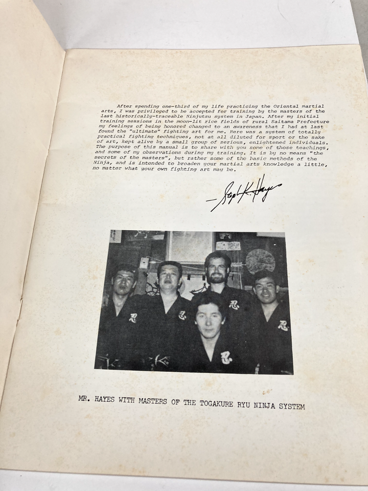 Ninja Combat Method Book by Stephen Hayes (Preowned)