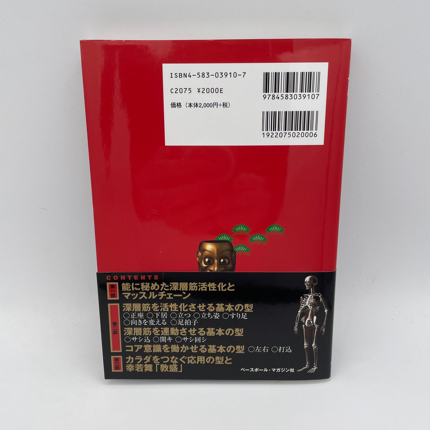 Libro y DVD de entrenamiento muscular profundo Noh (Región 2) de Noboru Yasuda (usado)