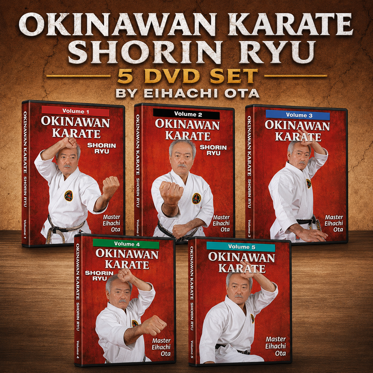 Okinawan Karate Shorin Ryu 5 DVD Set by Eihachi Ota