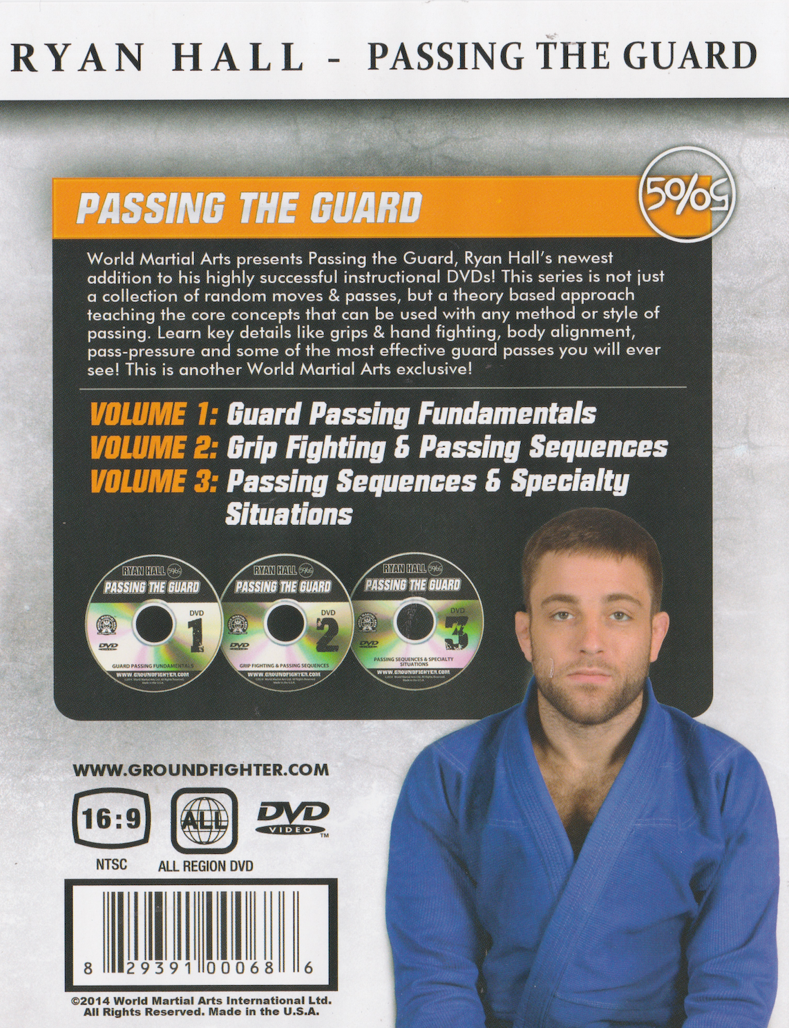 Passing the Guard 3 DVD Set by Ryan Hall (Preowned)