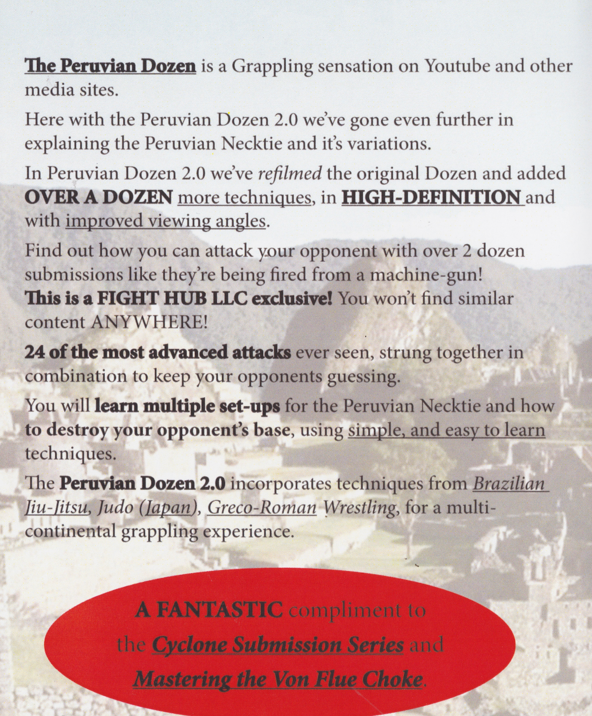 DVD de la Docena Peruana 2.0 de James Clingerman