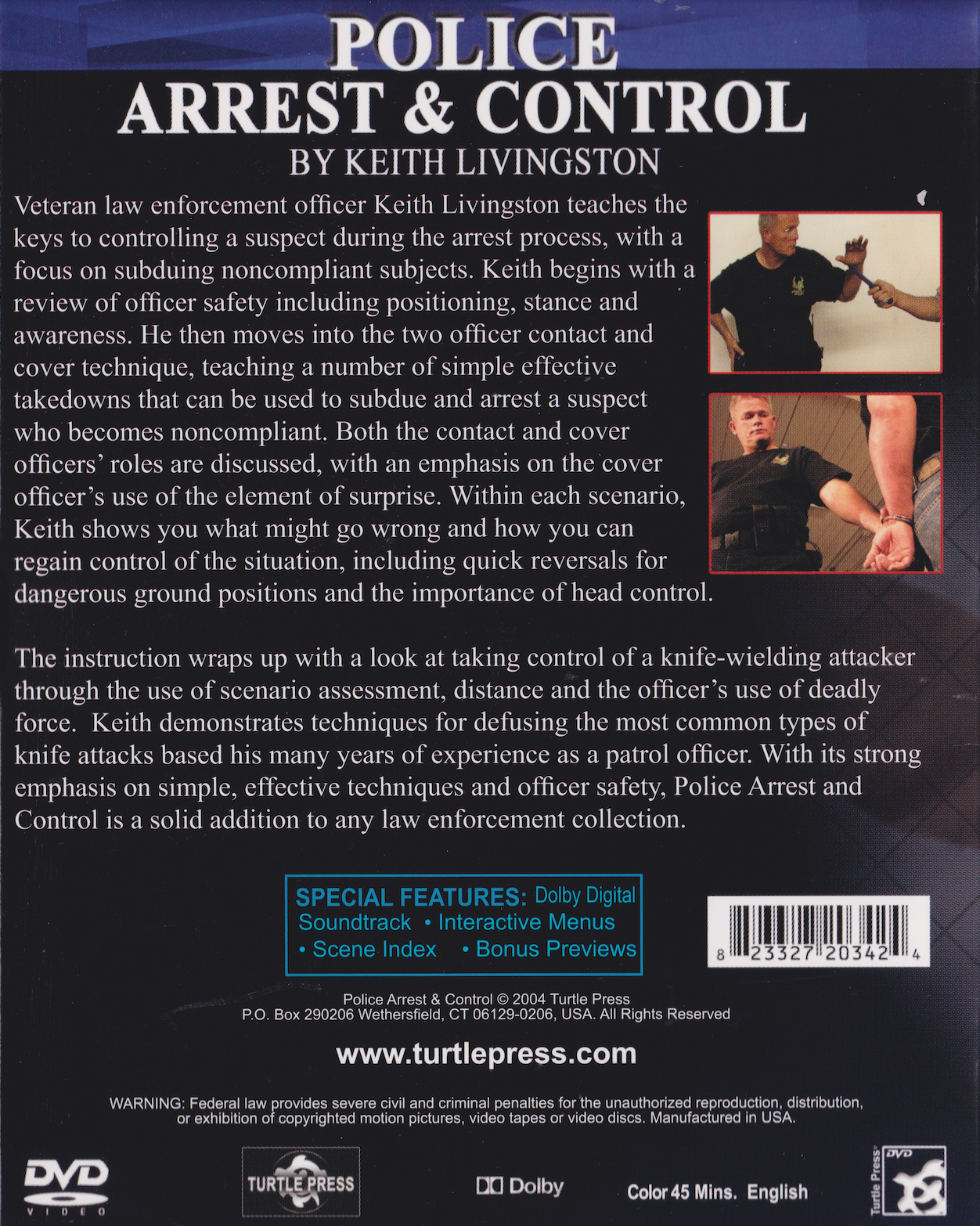 Police Arrest & Control DVD by Keith Livingston (Preowned)