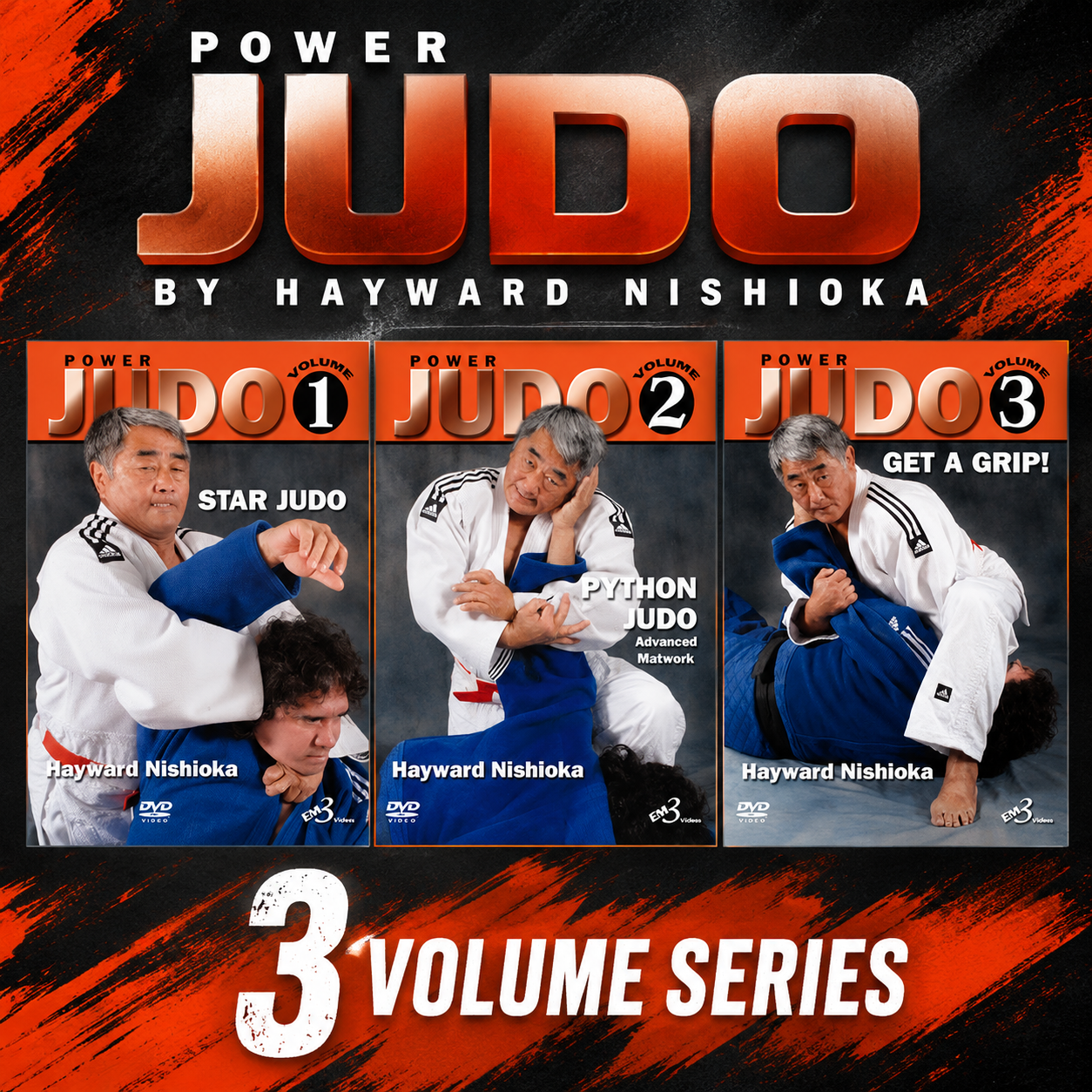 Power Judo 3 DVD Set By Hayward Nishioka