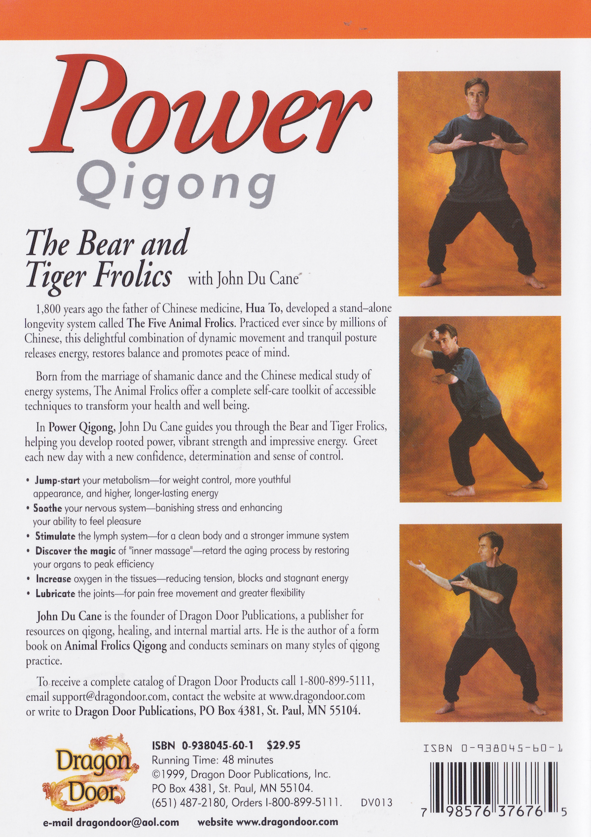 Power Qigong: The Bear and Tiger Frolics DVD with John Du Cane