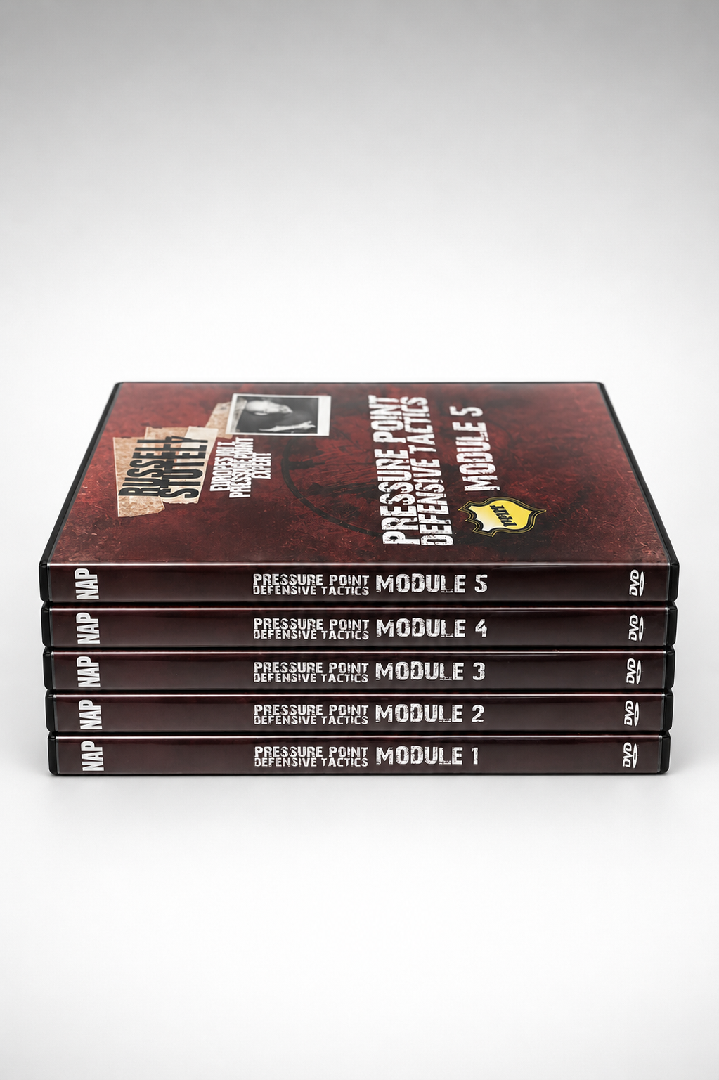 Pressure Point Defensive Tactics (PPDT) 5 DVD Set by Russell Stutely (Preowned) (PAL)